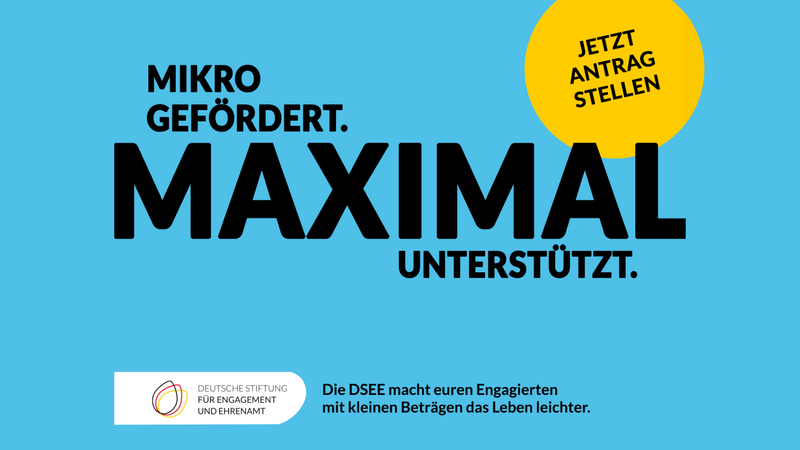 Zur Stärkung des Ehrenamts: Förderungen bis 1.500 Euro