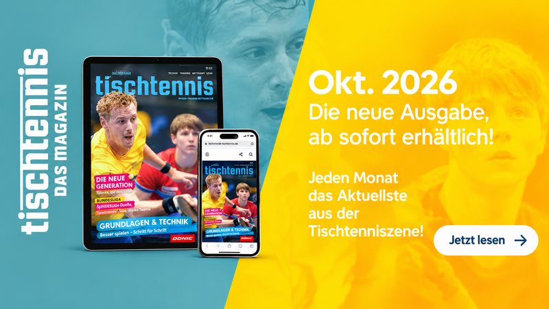Magazin "Tischtennis" im Oktober: Gemeinsame Sache
