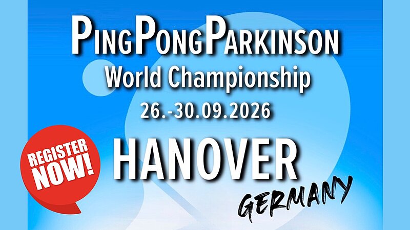 Jetzt anmelden: PingPongParkinson-Weltmeisterschaft 2026 in Hannover